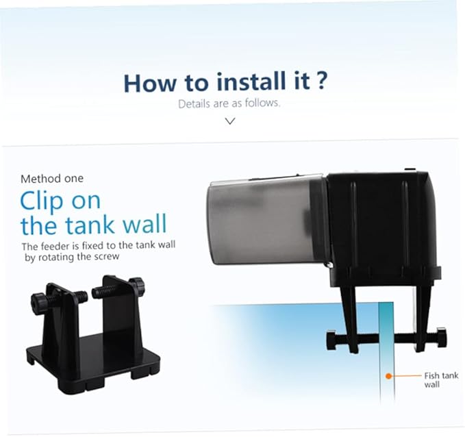 TOYANDONA Automatic Fish Feeder Aquarium Timing Feeder Abs Material for Fish Tanks and Outdoor Aquatic Pets