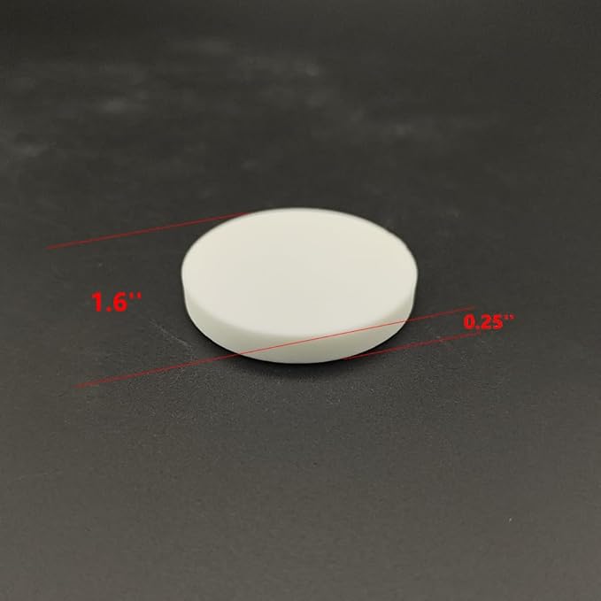 1.6 Inch Ceramic Coral Frag Plugs Coral Frag Tiles Base Disc - 10 Pack | Round | 40mm(1.57 inch)| White