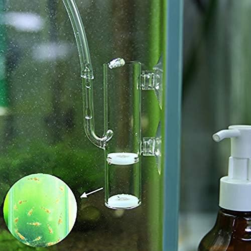 AUXPhome Aquarium Crystal Cherry Red Shrimp Egg Incubator Tumbler, Glass, 20mm, Shrimp Hatchery, Mouth-Brooding, Pneumatic, Egg-Rocker