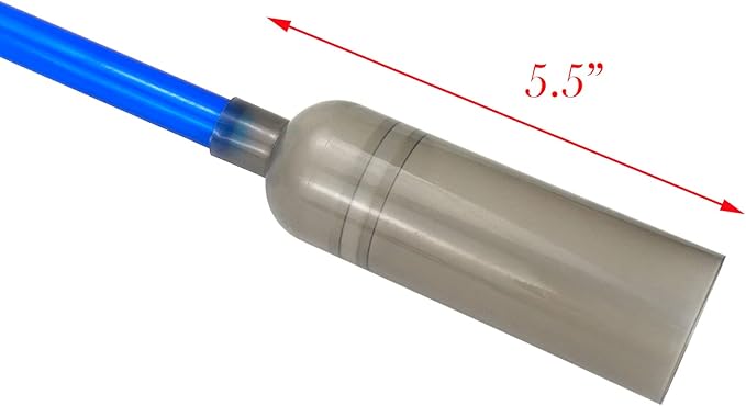 2sets Aquarium Siphon Water Changer Fish Tank Gravel Cleaner with Long Nozzle for Cleaning Changing Water (Blue)
