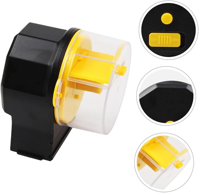STOBOK 1set Automatic Fish Feeder with Clock Timer for Aquariums Vacation Feeder Capacity Tool for Fish Tanks Easy to Install and Clean Sturdy and Design