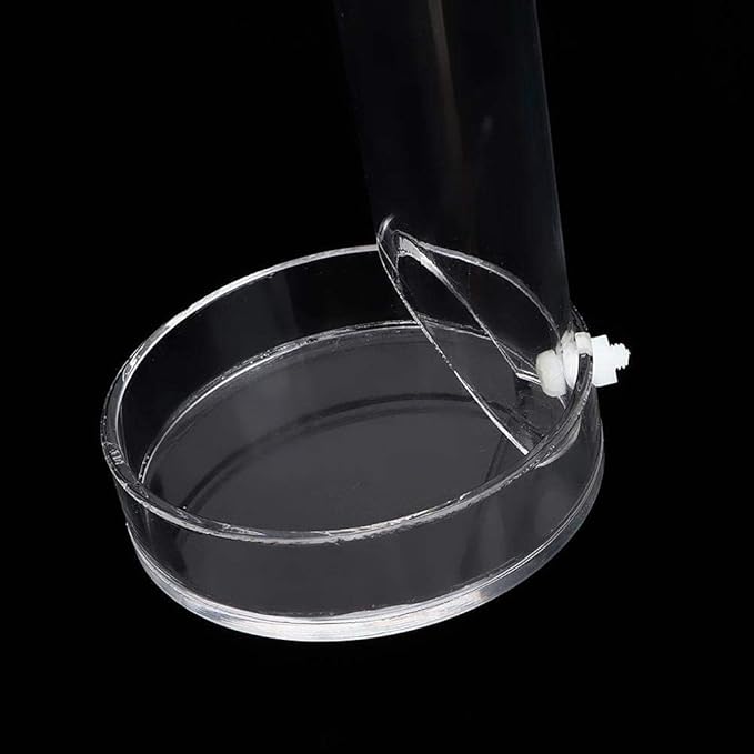 Acrylic Shrimp Feeder Tube, Ornamental Aquarium Feeding Tube Fish Food Container Set with Sucker Hook Fish Aessories(40cm)