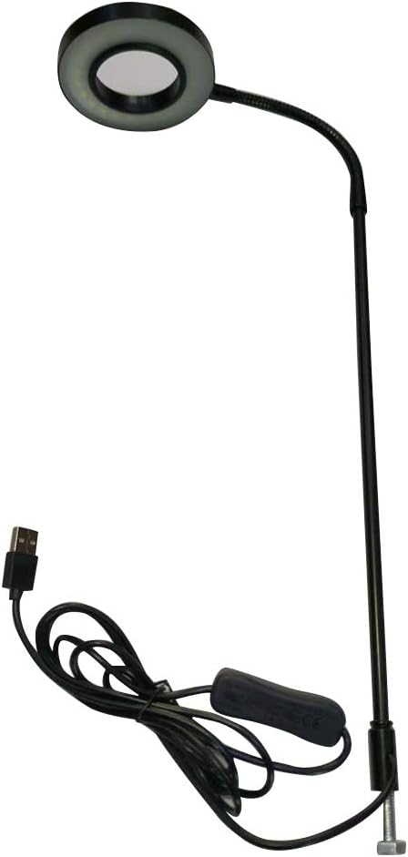 LED Aquarium Light 360 Degree Full Spectrum LED Light with Bamboo Board 10W Nano Fish Tank Light USB Powered Flat Nano Aquarium Light Bett a Fish Tank Light for Plant Growth