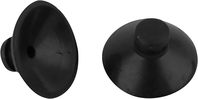 VOCOSTE 30 Pcs Water Pipe Air Tube Hose Aquarium Fish Tank Suction Cup Holder, Rubber, Black, 0.8inches Dia