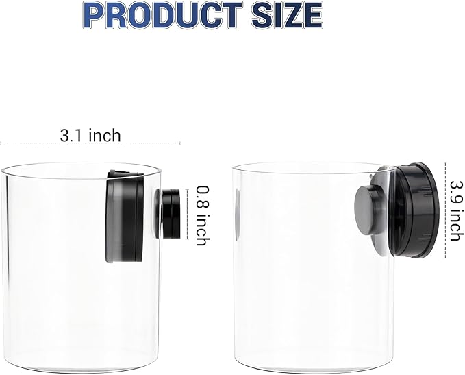 2 Pcs Magnetic Fish Feeder, Auto-Leveling Feeding Ring for Aquarium, Versatile Fish Tank Aquarium Accessories for Pellet, Flake, Frozen Food, Reduce Waste & Maintain Water