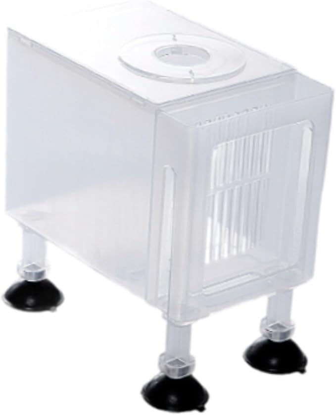 Aquarium Filter Box Protector Household Pump Case Universal Fountain Water Pump Case Sand Prevention Accessory Skimmer Box, Small White