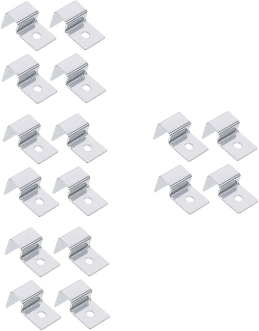 BESPORTBLE 16pcs Stainless Steel Aquarium Cover Holders Fish Tank Lid Support Clips Easy to Install Aquarium Accessories for Thick Glass and Wear-Resistant Design
