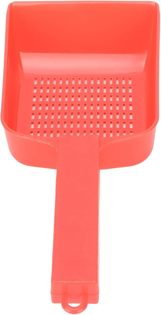 Drfeify Gravel Sand Shovel Efficient Sand Removal for Aquarium Fish Tank Cleaning Tool Lightweight Red