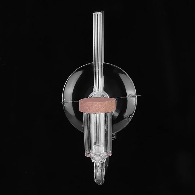 Acrylic Aquarium CO2 Atomizer Diffuser, High Dissolution Rate, Bubble Counter Refiner, with Nano MBKT Technology, for Aquarium Aquatic Plants (M)