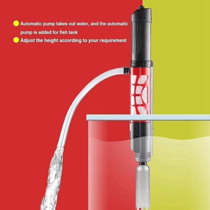 Accessory Set Electric Aquarium Gravel Cleaner Vacuum, Sludge Extractor Aquarium Fish Tank Water Changer Automatic Gravel Cleaner Aquarium Cleaner Kit Vacuum Siphon Pump for Sand Washing Aquari