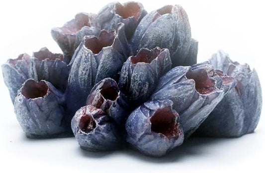 Resin Coral Plant Decorations Artificial Ornament Decor Resin Purple Coral Reef Decoration Accessories for Betta Fish Tank Aquarium Landscape,Medium,1 Pcs