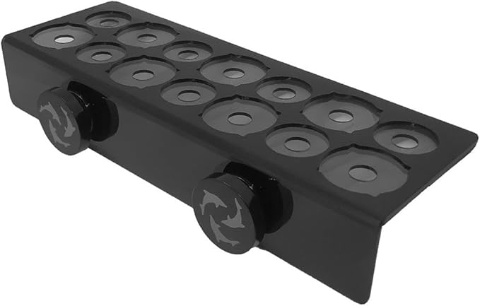Flipper Magnetic Frag Station Aquarium Rack with Removeable Shelf for Aquatic Coral Reefs - Holds 14 Frags - Black