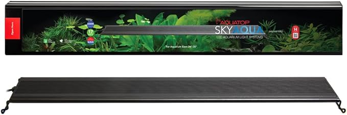 Aquatop SkyAqua LED Aquarium Light, 6500K Spectrum – Fits 24-30-Inch Tanks, 3 Position Toggle Switch, Aquarium Lights for Fish Tank, UL & CSA, Natural Sunlight Illumination