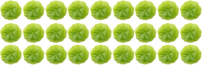 PRETYZOOM 90pcs Mini Artificial Floating Foam Lotus Leaves Lily Pads Artificial Foliage Pond Decor for Pond Pool Home Aquarium Decoration (2.36")