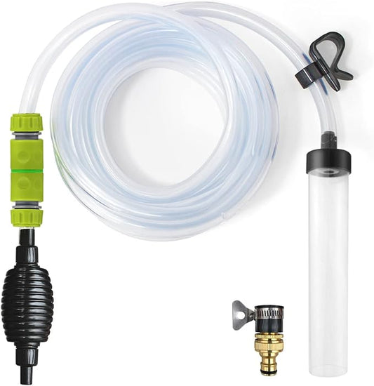 Laifoo 25ft Aquarium Vacuum Gravel Cleaner Fish Tank Cleaner Siphon Water Changer