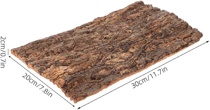 Zerodeko 2PCS Terrarium Cork Bark Background Board, Reptile Tank Tree Backdrop Wall Decor Habitat Climbing Mat Decoration for, Lizard, Turtle, Gecko, Bearded Dragon, Frog