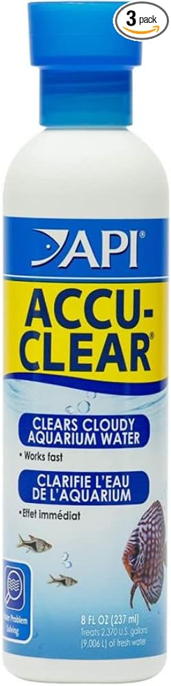 (3 Pack) API Accu-Clear Water Clarifier 8-Ounces Each