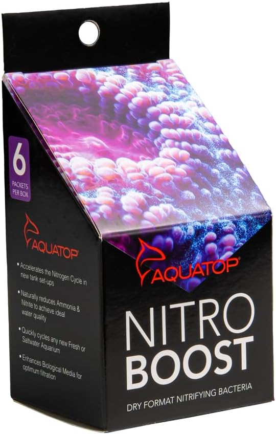 Aquatop Dry Nitrifying Bacteria 6 Packets/Box for Quick Aquarium Cycling