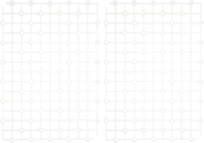 Mipcase Newborn Photography Props 2pcs Aquarium Fish Tank Divider Trays Plastic Egg Crate Tray Grid Bottom Board Fish Separator 26x17.5x0.5CM Transparent Small Fish Tank