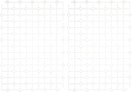 Mipcase Newborn Photography Props 2pcs Aquarium Fish Tank Divider Trays Plastic Egg Crate Tray Grid Bottom Board Fish Separator 26x17.5x0.5CM Transparent Small Fish Tank