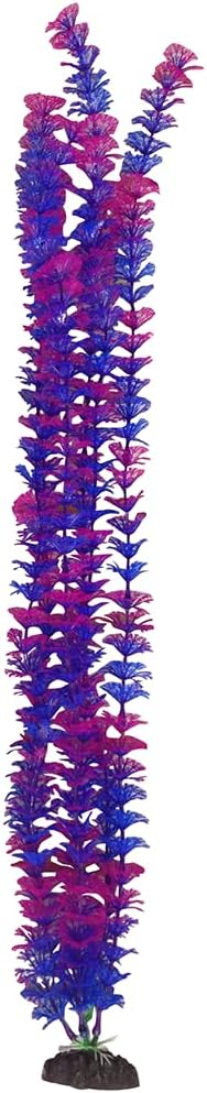 Penn-Plax Aqua-Plants Plastic Aquarium 2 Piece Plant Bundle – Vivid Appearance and Gentle Texture – Multicolor – 24” Height