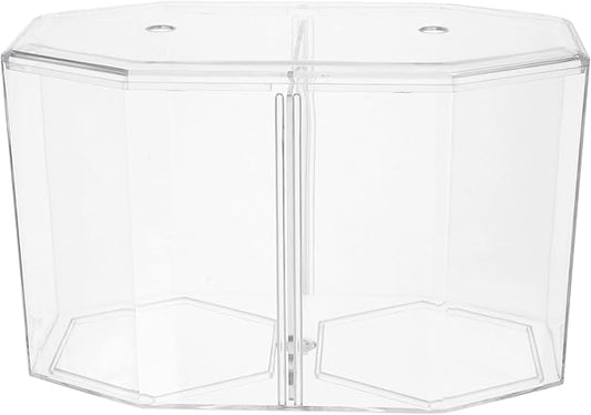 Mipcase Acrylic Betta Fish Tank Isolation Box 8-Inch Divided Breeding Tank for Betta Fish with Transparent Design Small Aquarium for Spawning and Incubation