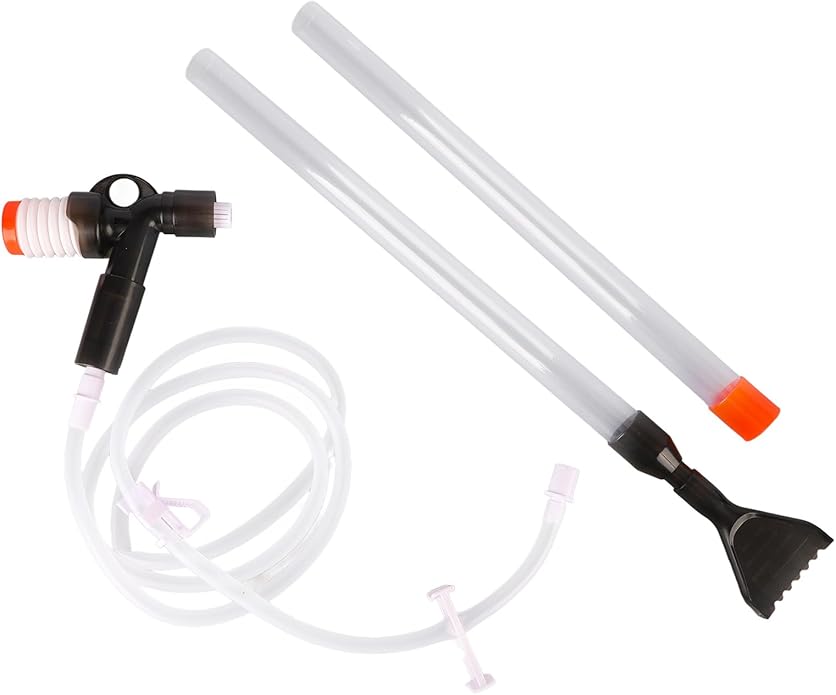 Manual Aquarium Water Changer - Safe and Efficient Fish Tank Gravel Cleaner with Air Pressure Button, Ideal for Sand and Algae Maintenance