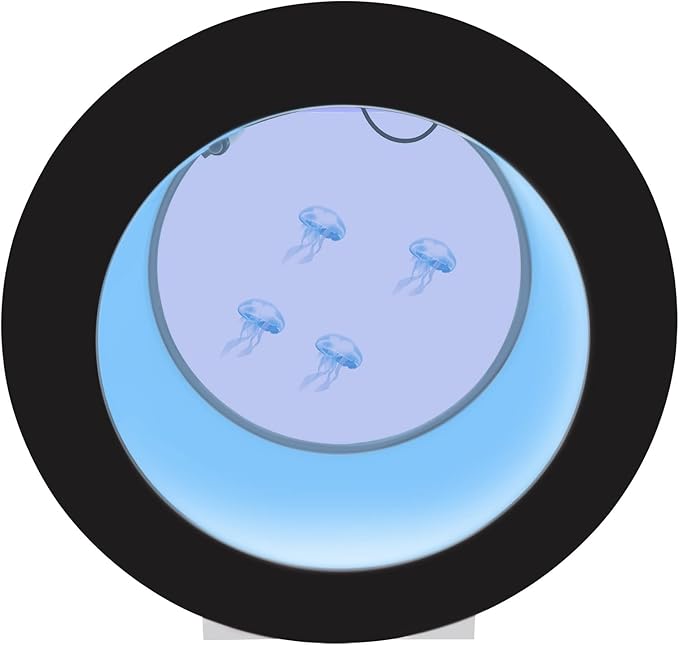 Jellyfish Aquarium, 4.8gal Remote Controllable Intelligent Water Circulation Function of Filtration System, 16 Colors and 4 Light-Changing Effects, for Betta Jellyfish Goldfish Home Office