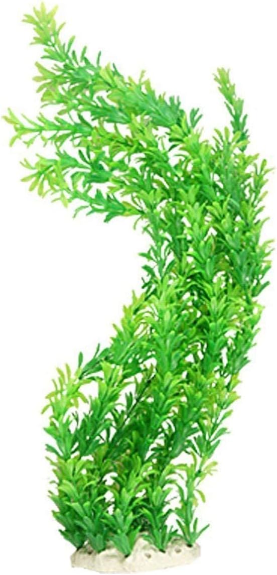 Saim 24" Tall Aquarium Plants, Realistic Plastic Green Fish Tank Plants, Large Fake Artificial Plants Decorations