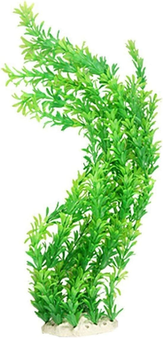 Saim 24" Tall Aquarium Plants, Realistic Plastic Green Fish Tank Plants, Large Fake Artificial Plants Decorations