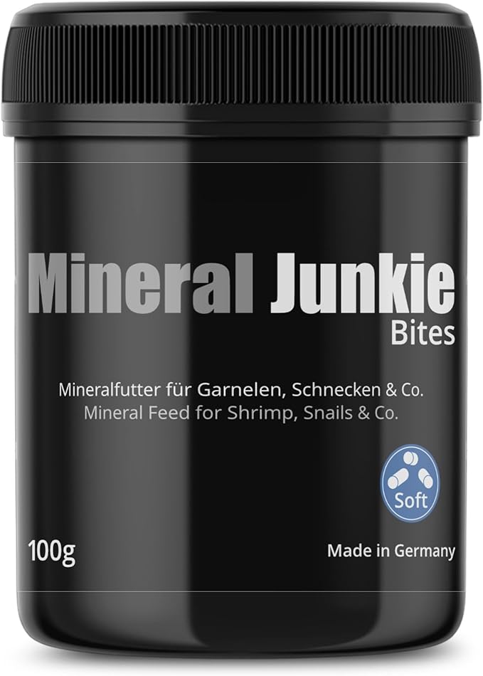 GlasGarten Mineral Junkie Bites (Sticks) for Shrimps, Crayfish, Crabs, Snails (100g)