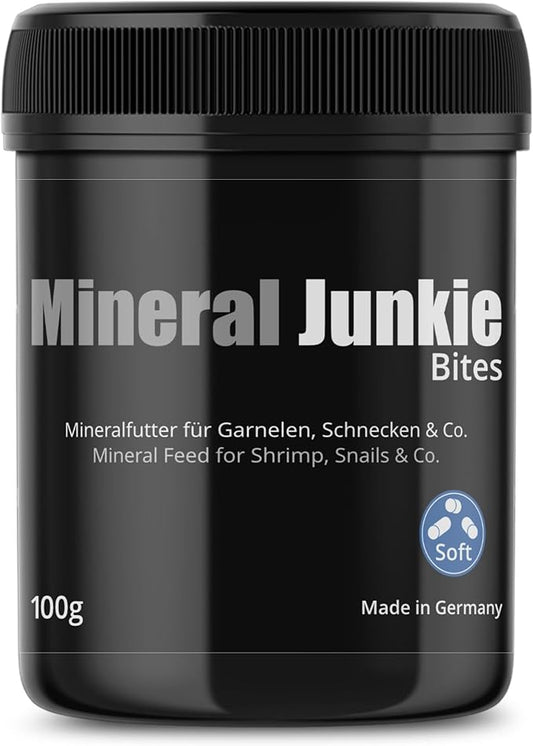 GlasGarten Mineral Junkie Bites (Sticks) for Shrimps, Crayfish, Crabs, Snails (100g)