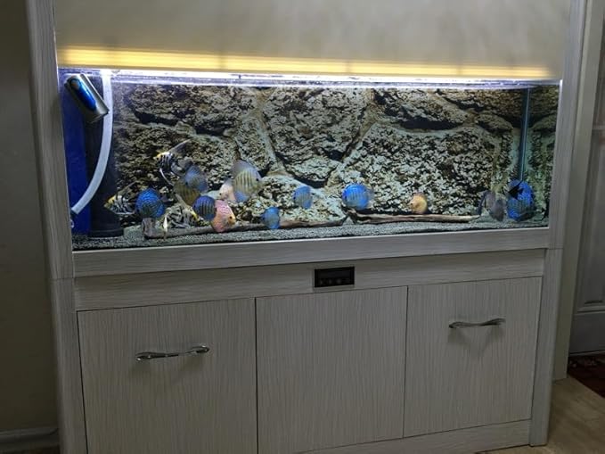 VIP. LINE Brown Stone Texture Aquarium Reptile Background Poster for Snake Fish Tank Backdrop Sticker Selfadhesive (36" x 24"/ 91 x 61cm)