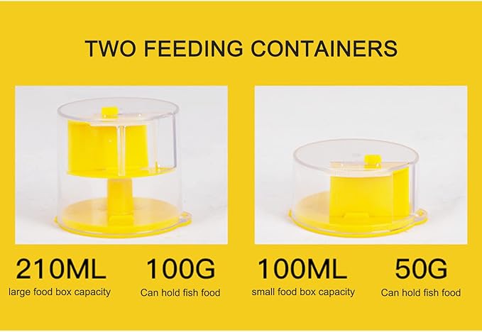 Automatic Fish Feeder for Aquarium Poison Proof and Precision Feeding Betta Vacation Feeder, USB Rechargeable Auto Fish Food Dispenser (Blue)