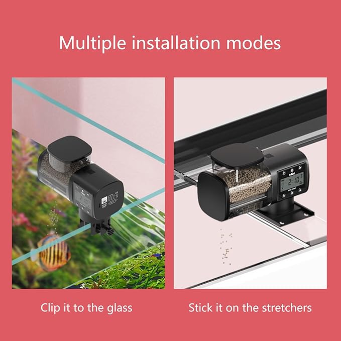 Fishtank Automatic Feeder Timing Fish for Aquarium Travel Dispenser Automatic Feeder