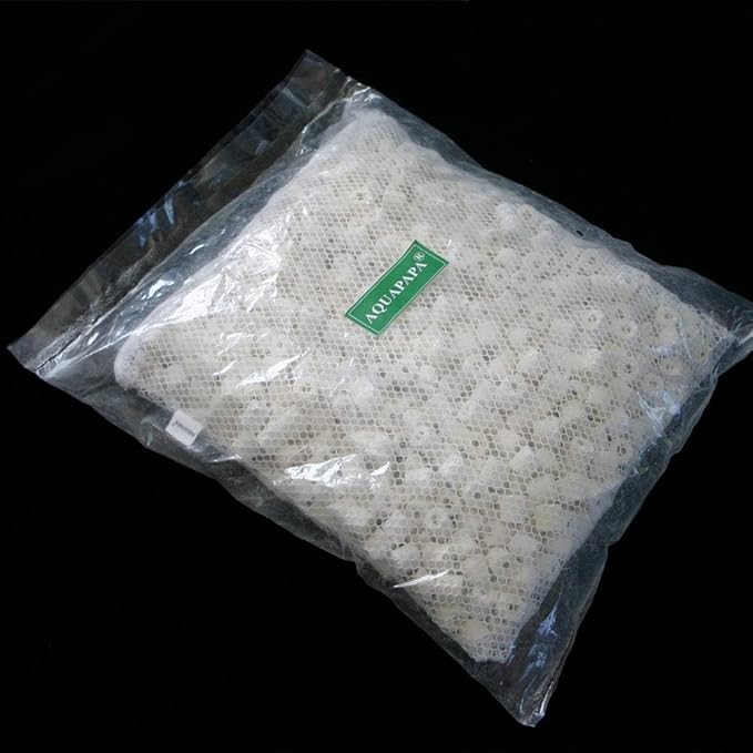 Aquarium Filter Media, Bulk Bio Ceramic Rings for Fish Tank, Canister Filter, Pond, Coral Reef (5-lb)
