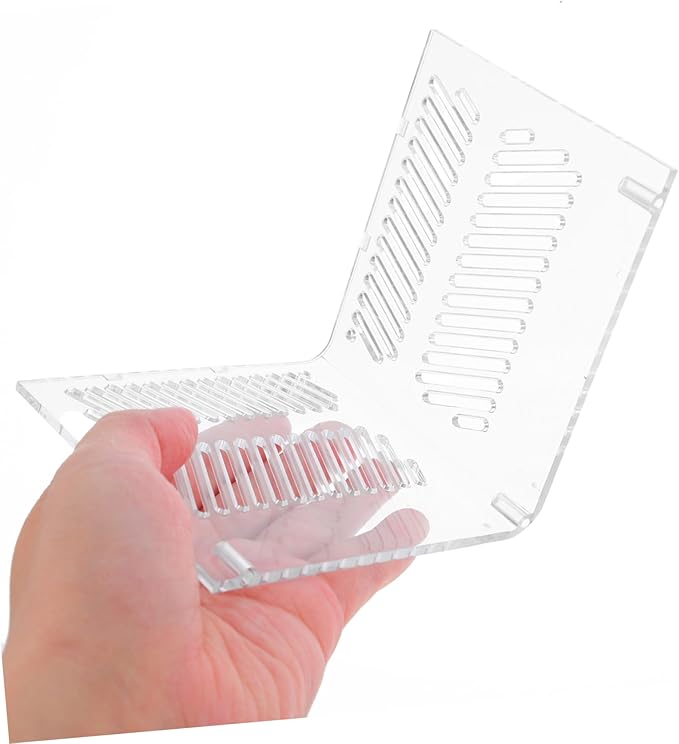 ORFOFE Aquarium Sand Barrier Fish Tank Partition Plate Acrylic Grid Divider Pump Protection Environment