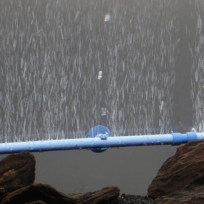 Air Stone Bar, Aquarium Bubble Aeration Tube Wall Fish Aquarium Bubble Bar Tube Bubble Suction Cups Installation Diffuser Bar for Fish Aquarium Hydroponics Pump