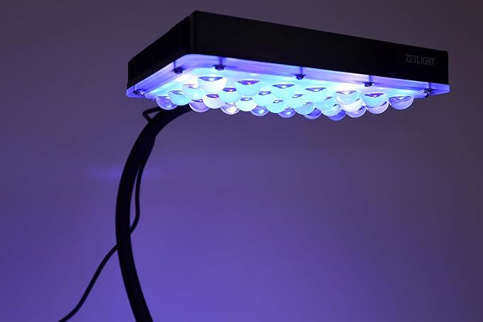 E3 Marine Aquarium LED Light with Hang-On Mount for Saltwater Tanks, ZL E3-Marine