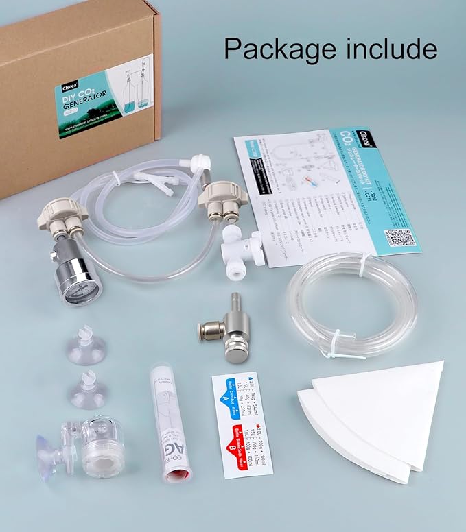 DIY CO2 kit for Aquarium with CO2 Diffuser & Needle Valve, G211