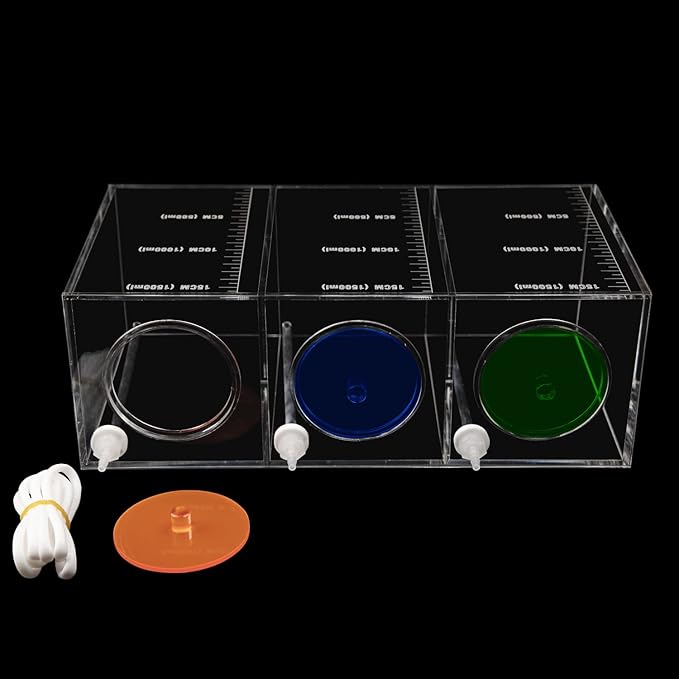 Aquarium Choice dosing Container dosing Liquid Container Storage Bucket Dosing Pump Reservoir Container with Three Separate Storage Rooms