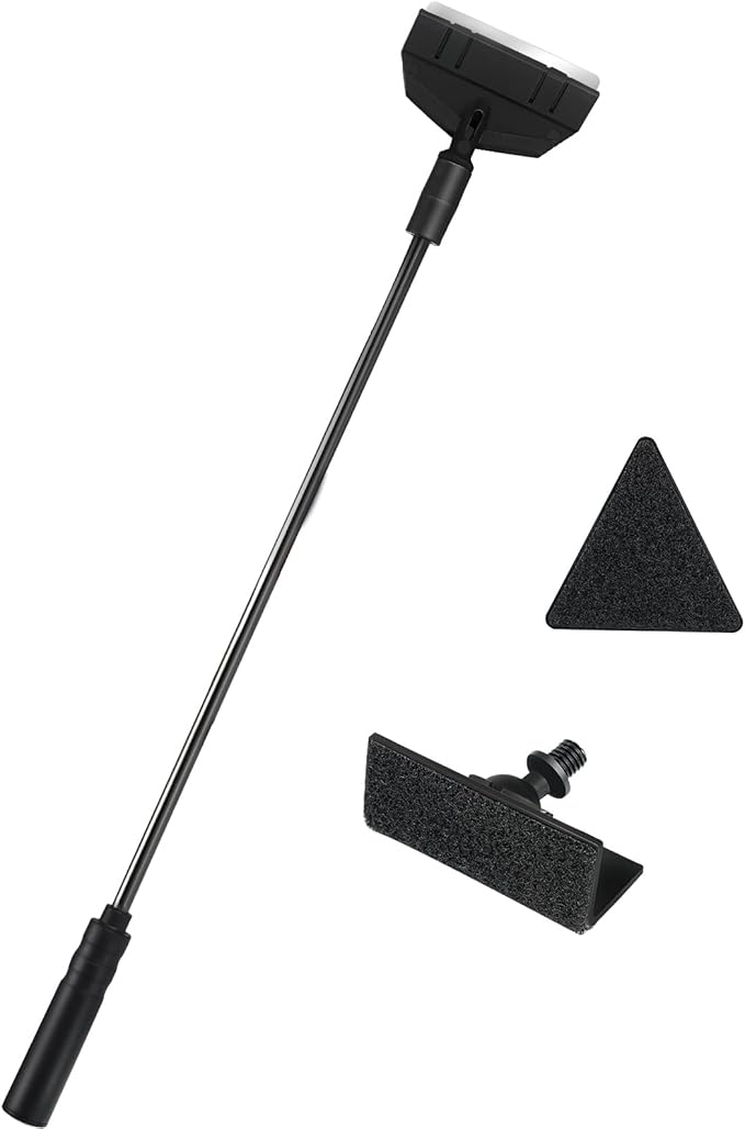 AQUANEAT Small Fish Tank Cleaner, Aquarium Cleaning Tools, 3 in 1 Glass Cleaner with Algae Scraper, Sponge Brush, for Small Nano Tanks up to 10gal
