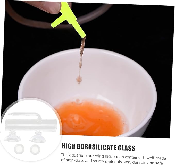 1 Set Fish Tank Incubator Glass Aquarium Fishing Tumbler Glass Containers Fish Hatchery Incubator Box Breeder Container Case Set