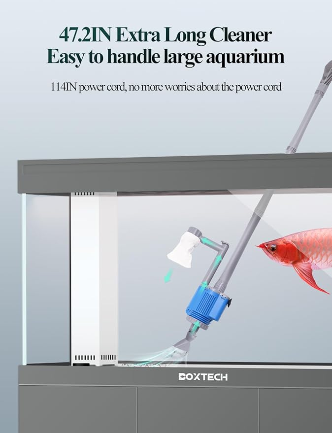 Aquarium Gravel Cleaner + Filter Bags *4