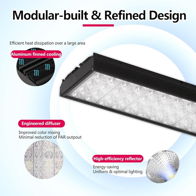 PopBloom LED Aquarium Light Dimmeable Full Spectrum LED Reef Timer Control Light for Coral Saltwater Fish Tank, Remote/Timer Control, Programmable Auto On/Off (Remote Control, with Hang Kit)