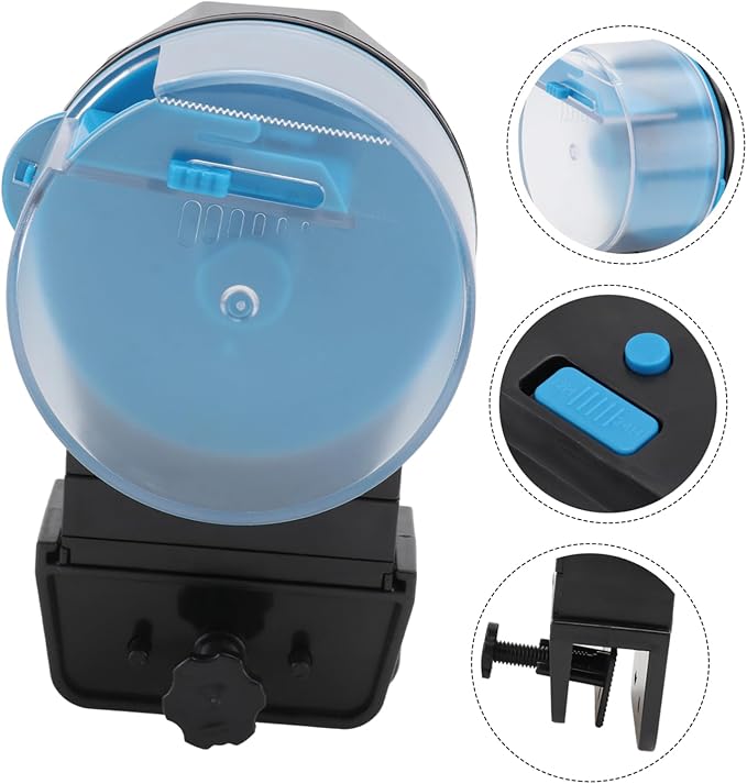 POPETPOP Aquarium Fish Feeding Device Automatic Turtle Feeder Decorative Feeder Easy to Clean Fish Tank Accessory