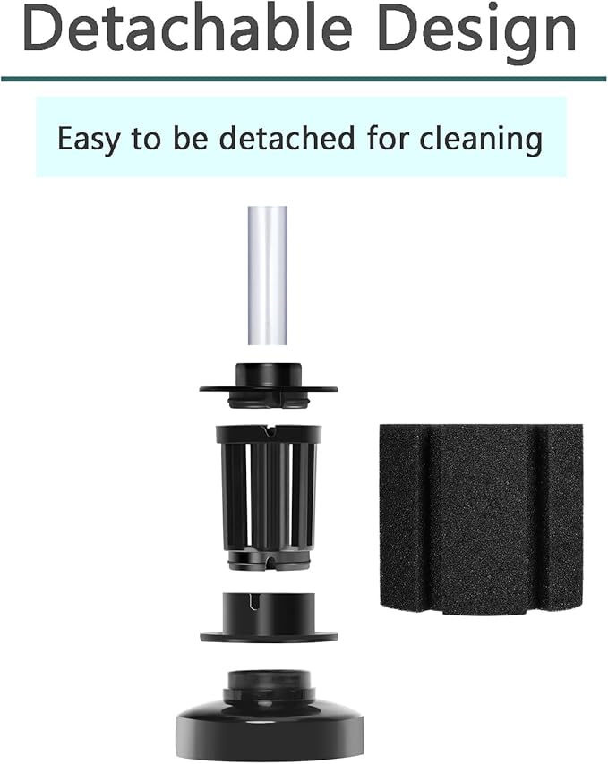 AQUANEAT Aquarium Bio Sponge Filter Breeding Fry Betta Shrimp Nano Fish Tank (Small up to 10Gal)