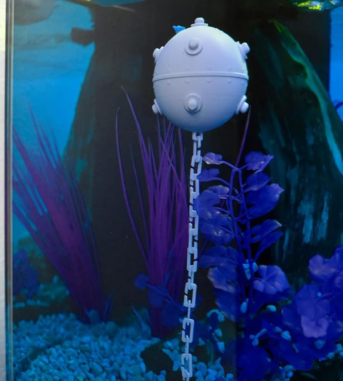 Chatelet REEFSHAPE - Aquarium Underwater Mine Decoration | Floating Decor for Aquariums | WWII Aquatic Ornament | Made in USA (3-Pack)