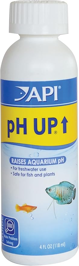API pH UP Freshwater Aquarium Water pH Raising Solution for fish,4-Ounce Bottle, Brown