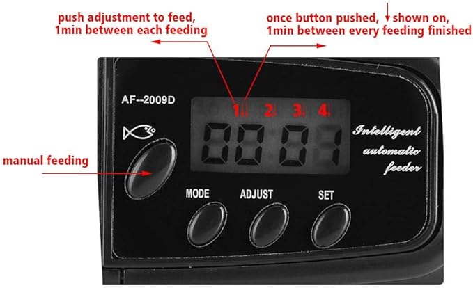 LCD Electronic Automatic Fish Feeder Dispenser Timer Automatic Tank Food Feeding Machine Aquarium Auto Fish Feeder Timer